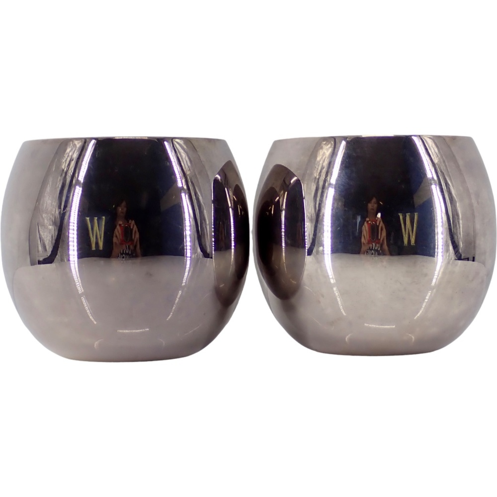 Towle Silver Plated Punch Cups Makers Mark EP Moscow Mule Tumblers Set of 2